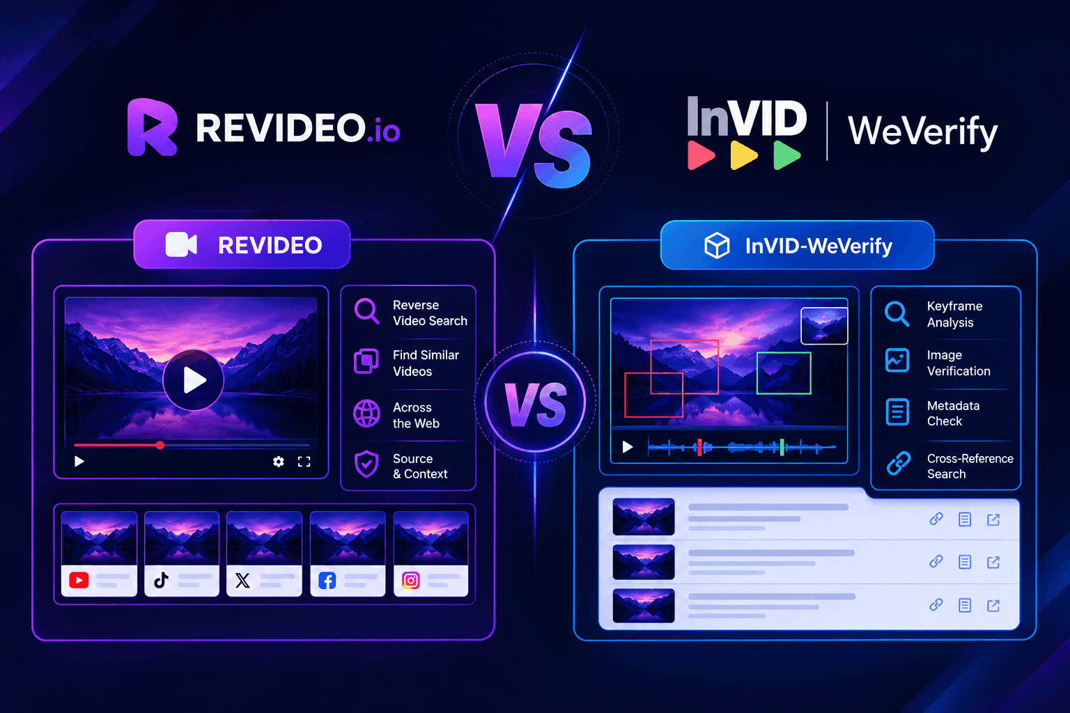 Revideo vs InVID-WeVerify: Which Video Verification Tool Is Better for Deep Video Investigation?